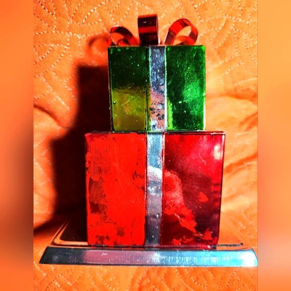 Holiday presents ,stocking hook/ holder for mantle /shelf, metal weighted heavy - Picture 12 of 14